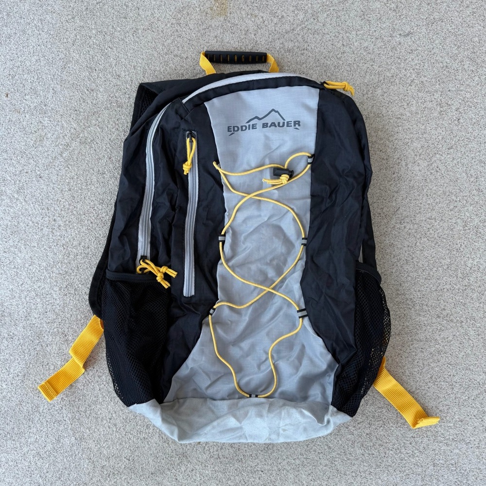Eddie Bauer Rippac 17L Daypack Unisex Black-Grey-Yellow Backpack